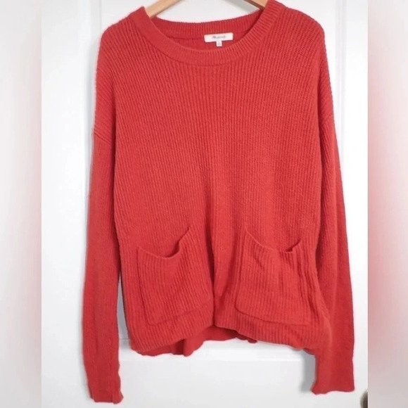 Madewell Crew Neck Sweater with Pockets size M - Picture 1 of 5